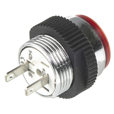 Signal Construct Red Panel Mount Indicator, 24 → 28V, 16mm Mounting Hole Size, IP67