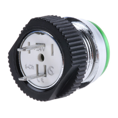 Signal Construct Green Panel Mount Indicator, 24 → 28V, 16mm Mounting Hole Size, IP67