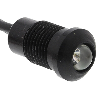 Oxley Blue Panel Mount Indicator, 8mm Mounting Hole Size, Lead Wires Termination, IP67