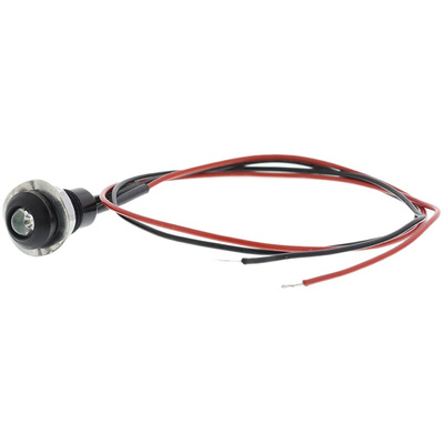 Oxley Blue Panel Mount Indicator, 8mm Mounting Hole Size, Lead Wires Termination, IP67