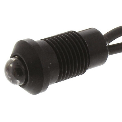 Oxley Red Panel Mount Indicator, 8mm Mounting Hole Size, Lead Wires Termination, IP67