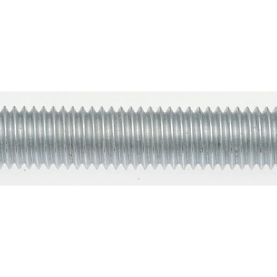 RS PRO Zinc Plated Steel Threaded Rod, M12, 1m
