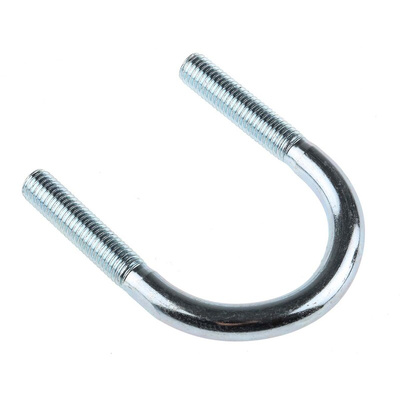 M10 51mm Bright Zinc Plated Steel Round U-Bolt
