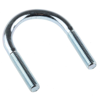 M10 51mm Bright Zinc Plated Steel Round U-Bolt
