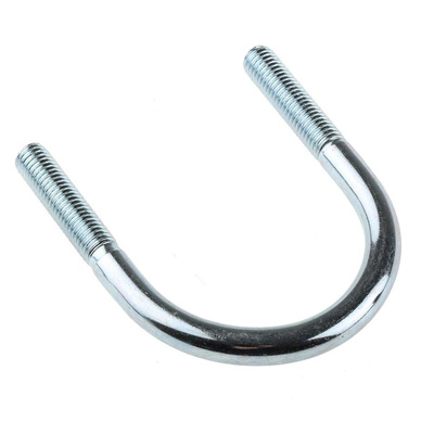 M10 60mm Bright Zinc Plated Steel Round U-Bolt