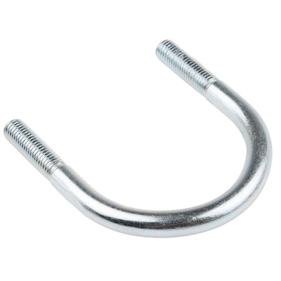 M12 75mm Bright Zinc Plated Steel Round U-Bolt