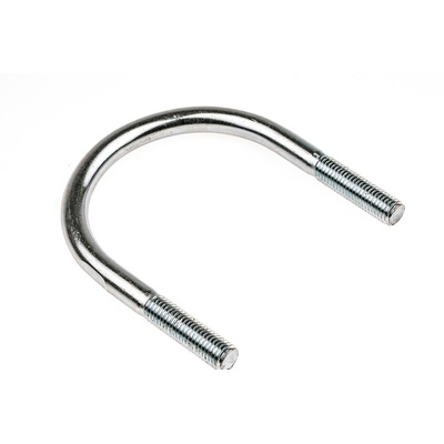 M12 90mm Bright Zinc Plated Steel Round U-Bolt