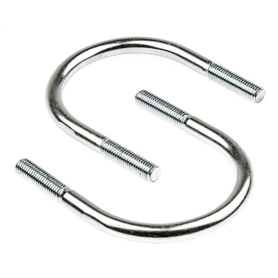 M12 90mm Bright Zinc Plated Steel Round U-Bolt