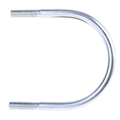 M12 114mm Bright Zinc Plated Steel Round U-Bolt