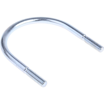 M12 114mm Bright Zinc Plated Steel Round U-Bolt