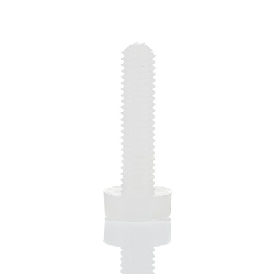 RS PRO, M3 Nylon Thumb Screw, Plain Finish, 10mm