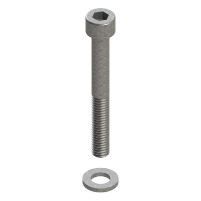 Parker Steel Hex Screw, DIN 3015-1, 1/4 → 4in x 50mm