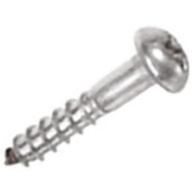 RS PRO Pozidriv Round Stainless Steel Wood Screw, A2 304, 5mm Thread, 40mm Length