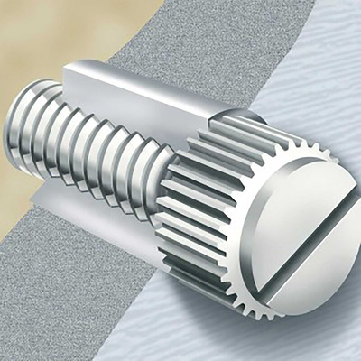 RS PRO, M4 Nylon Thumb Screw, Plain Finish, 10mm