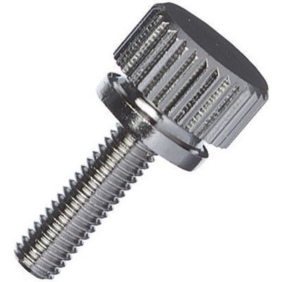 Yahata Neji, M4 Brass Thumb Screw, Nickel Plated Finish, 8mm