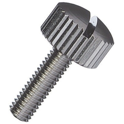 Yahata Neji, M4 Brass Thumb Screw, Nickel Plated Finish, 10mm