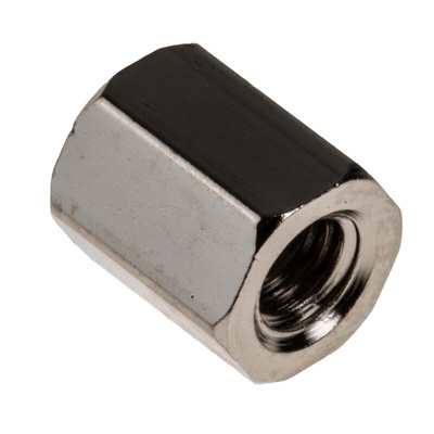 RS PRO Standoff, M3 x M3 Thread, 6mm Body, Brass, Female/Female