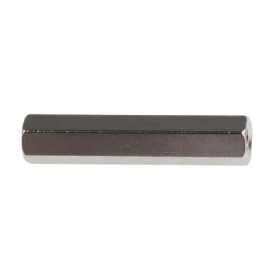 RS PRO Standoff, M3 x M3 Thread, 25mm Body, Brass, Female/Female