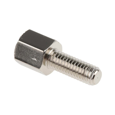 RS PRO Standoff, M3 x M3 Thread, 5mm Body, Brass, Male/Female, 8mm Stud