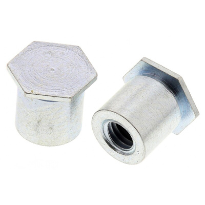 RS PRO Steel Zinc Plated Self-Clinching Standoff, M3