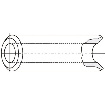 Fischer Elektronik Round Brass Spacer 4mm