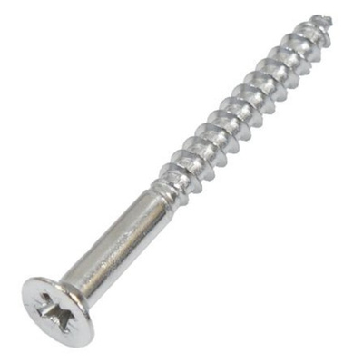 RS PRO Pozidriv Countersunk Stainless Steel Wood Screw, A2 304, 3mm Thread, 16mm Length