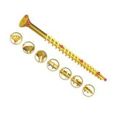 UNIFIX VORTEX Pozidriv Countersunk Steel Wood Screw Yellow Passivated, Zinc Plated, 3.5mm Thread, 16mm Length