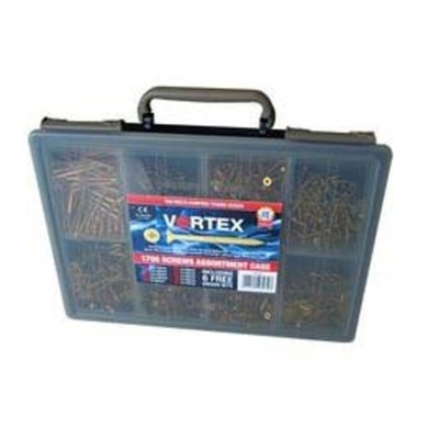 UNIFIX VORTEX Pozidriv Countersunk Steel Wood Screw Yellow Passivated, Zinc Plated