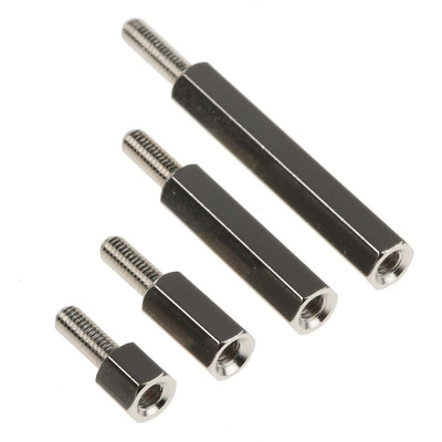 RS PRO Brass Male/Female Spacer & Standoff Kit Spacer, M3