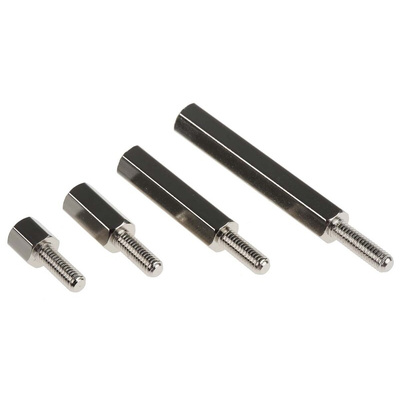 RS PRO Brass Male/Female Spacer & Standoff Kit Spacer, M3