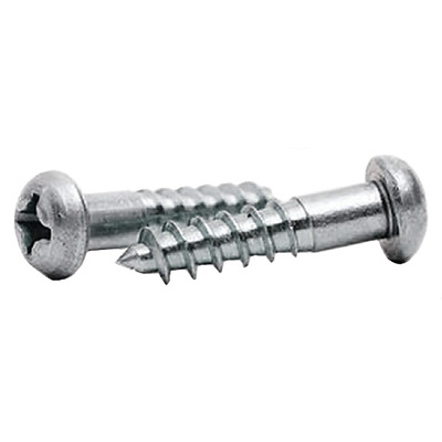 RS PRO Steel Wood Screw Zinc, 1in Length