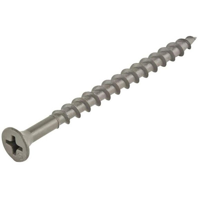 RS PRO Phillips Phillips Steel Wood Screw, 8in Thread