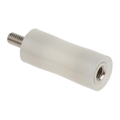RS PRO Standoff, M3 x M3 Thread, 20mm Body, Nylon, Male/Female, 6mm Stud