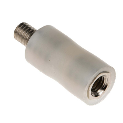 RS PRO Standoff, M4 x M4 Thread, 16mm Body, Nylon, Male/Female, 6mm Stud