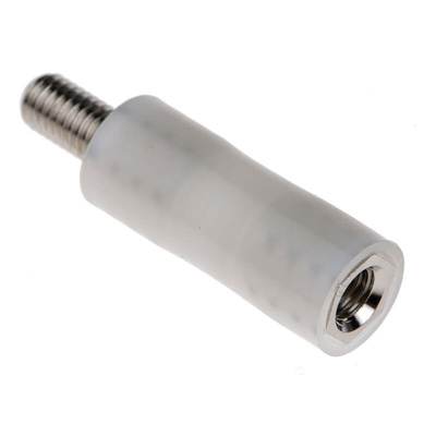 RS PRO Standoff, M5 x M5 Thread, 25mm Body, Nylon, Male/Female, 10mm Stud