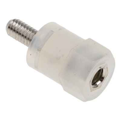 RS PRO Standoff, M3 x M3 Thread, 10mm Body, Nylon, Male/Female, 6mm Stud
