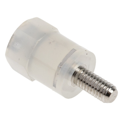 RS PRO Standoff, M3 x M3 Thread, 10mm Body, Nylon, Male/Female, 6mm Stud