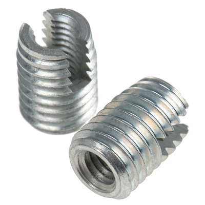 Böllhoff Galvanised, M6 Steel Threaded Insert, 10mm diameter 9.4mm Depth 14mm