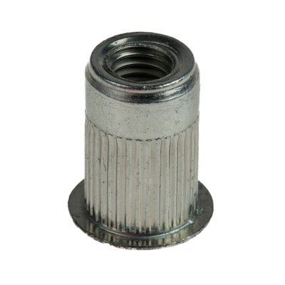AVK Plain, M8 Steel Threaded Insert, 17.4mm diameter 13.5mm Depth 10.8mm