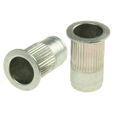 AVK Plain, M6 Steel Threaded Insert, 12.7mm diameter 10mm Depth 9.65mm