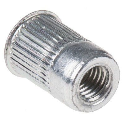 AVK Plain, M8 Steel Threaded Insert, 15.11mm diameter 13.5mm Depth 10.8mm
