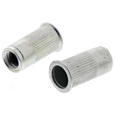 AVK Plain, M5 Steel Threaded Insert, 8.64mm diameter 7.6mm Depth 8mm