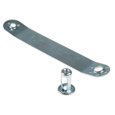 RS PRO Bright Zinc Plated, M4 Steel Threaded Insert, 11.89mm diameter 8.38mm Depth 16.59mm