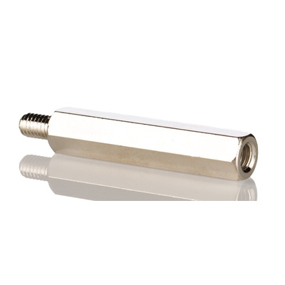 RS PRO Standoff, M6 x M6 Thread, 50mm Body, Steel, Male/Female, 10mm Stud