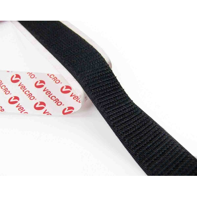 Velcro Black Hook Tape, 20mm x 5m