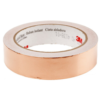 3M 1181 Conductive Metallic Tape, 25.4mm x 16m