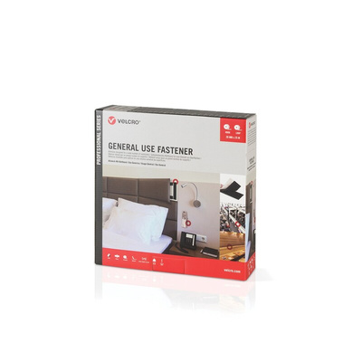 VELCRO® Black Hook & Loop Tape, 20mm x 25m