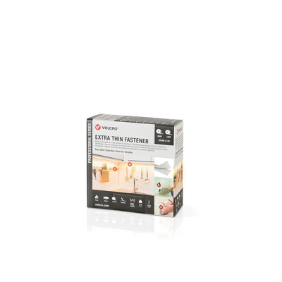 VELCRO® White Hook & Loop Tape, 50mm x 5m