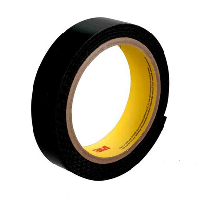 3M Black Hook & Loop Tape, 25mm x 45.7m