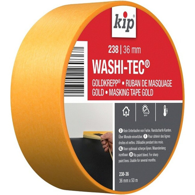 KIP 238-36 Gold Masking Tape 36mm x 50m